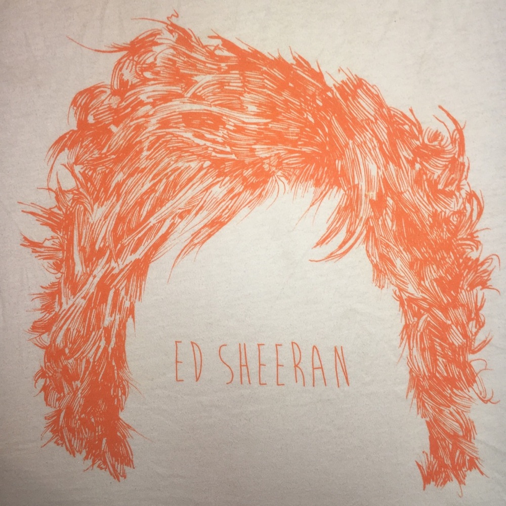 original concert ed sheeran t-shirt